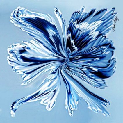 Butterfly modrý malý šátek