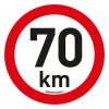 Samolepka omezení rychlosti  70 km/h reflexní (200 mm)