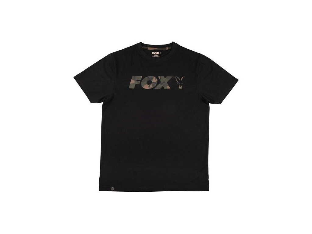 Triko Fox t-shirt BLACK/camo XL