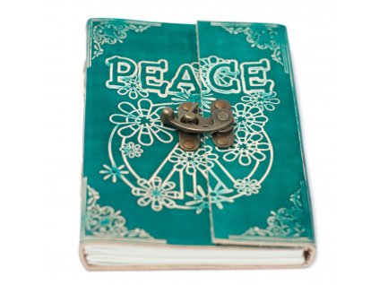 kožený zápisník peace1