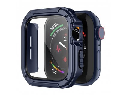 Lito Puzdro Watch Armor 360 + ochrana displeja - Apple Watch 4 / 5 / 6 / SE / SE 2 (44 mm) - Modrá