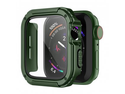 Puzdro Watch Armor 360 + ochrana displeja - Apple Watch 1 / 2 / 3 (38 mm) - Zelená