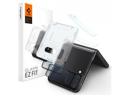 Spigen Glas.tR EZ-FIT (2 balenia) ochranné sklo na - Samsung Galaxy Z Flip4 - Čierna