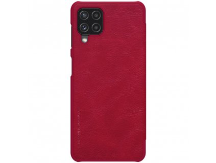 Qin Kožený obal pre - Samsung Galaxy A22 4G - červená