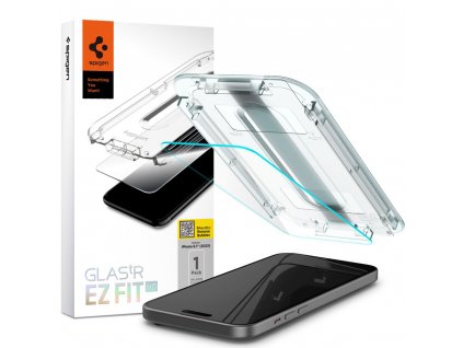 Spigen Glas.tR EZ-FIT ochranné sklo na - iPhone 15 Plus - transparentná