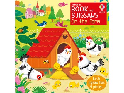 3x9 dílků On the Farm (Book and Jigsaw) 1