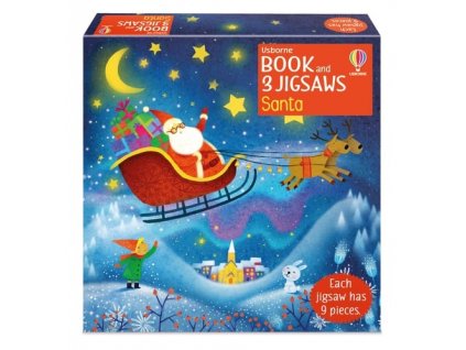 Book and 3 Jigsaws Santa 1