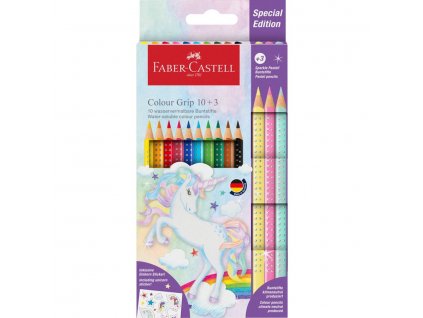 FABER CASTELL Colour Grip Water soluble Colour Pencils Unicorn tenke ergonomicke pastelky 10a3 1
