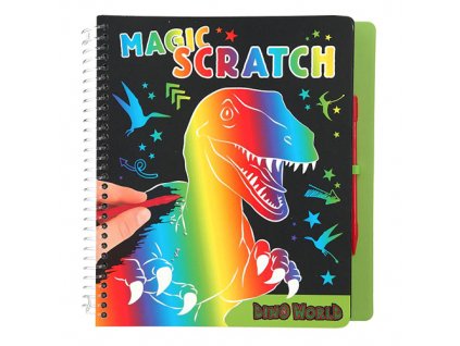 Dino World Magic Scratch (škrabací sešit) new 1