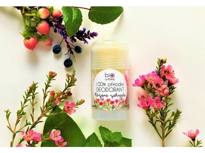 biorythme prirodni deodorant ruzova zahrada