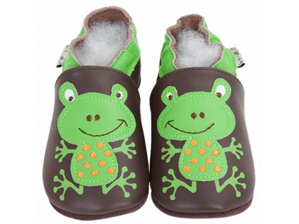Chaussons cuir Grenouille Front