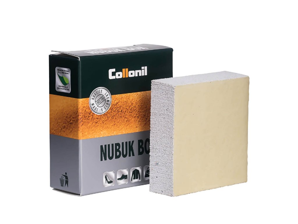 Collonil  Nubuk Box / Čistící dvouvrstvá kostka na suché čištění broušené usně