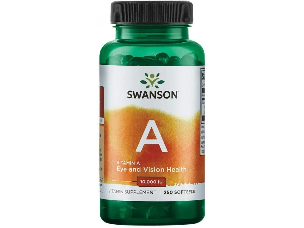 Swanson Vitamin A, 10.000 IU, 250 softgels