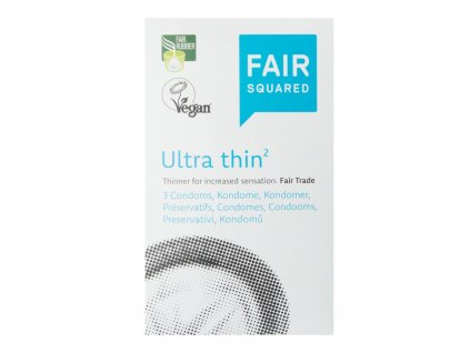 FAIR SQUARED - Veganský přírodní kondom - UltraThin