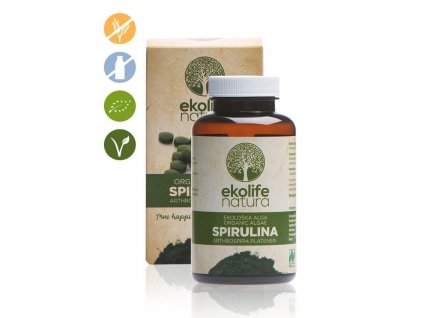 OrganicAlgaeSpirulina240cps ekolife natura 1