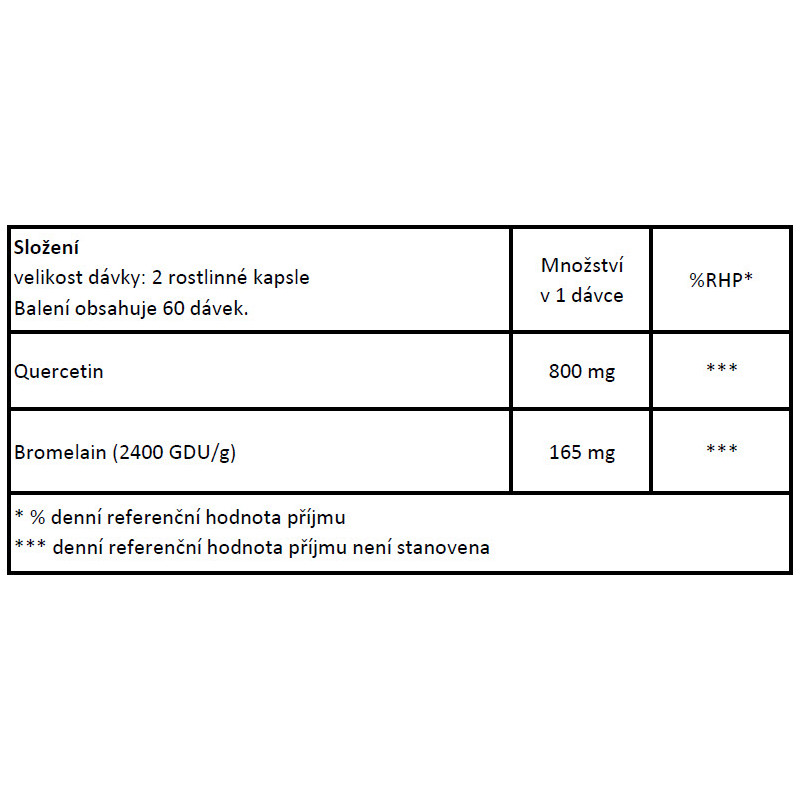 Now® Foods NOW Quercetin & Bromelain, Kvercetin 800 mg, 120 rostlinných kapslí Obrázek