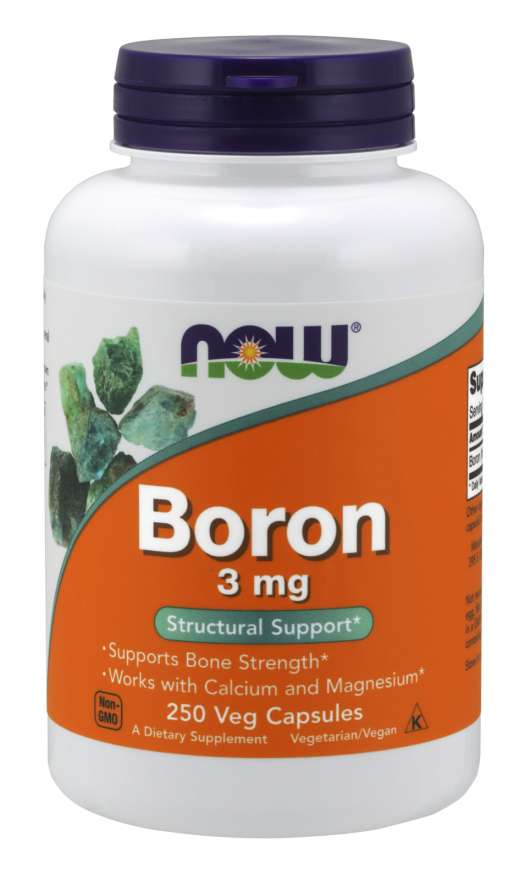 Now® Foods NOW Boron (bor), 3 mg, 250 kapslí Obrázek