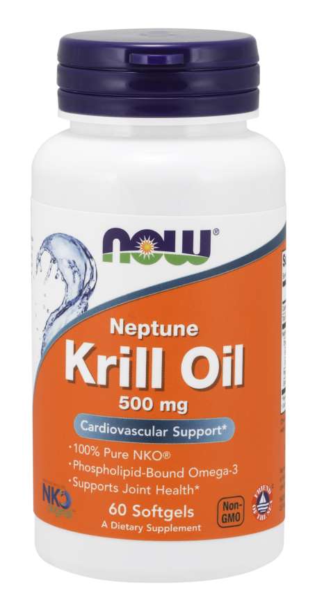 Now® Foods NOW Krill Oil Neptune (olej z krilu), 500 mg, 60 softgel kapslí Kép
