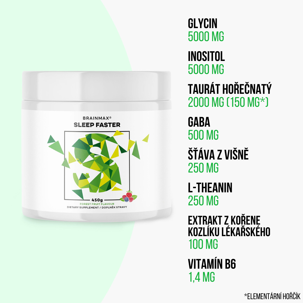 BrainMax Sleep Faster, 450 g Obrázek