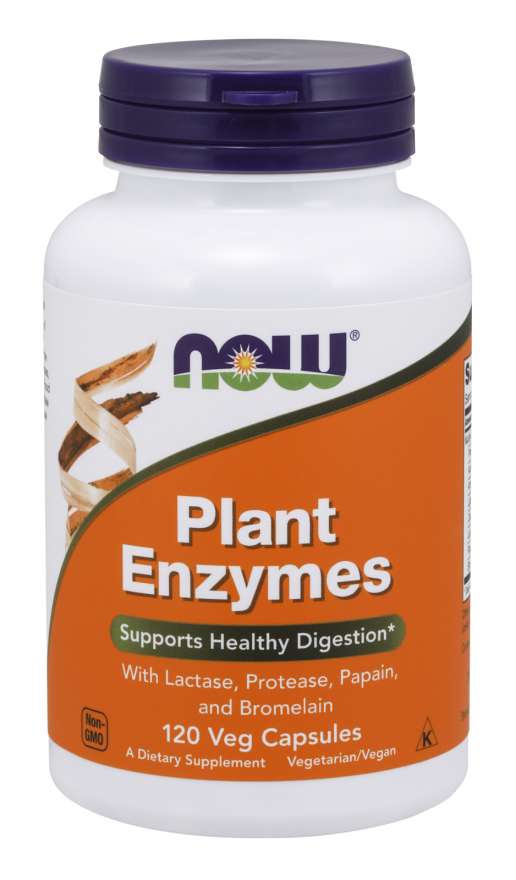 Now® Foods NOW Plant Enzymes, rostlinné enzymy, 120 rostlinných kapslí Obrázek