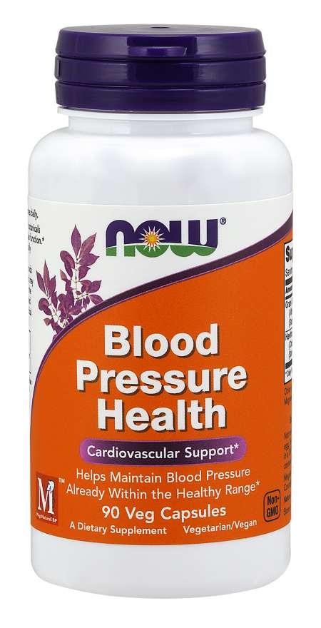 Now® Foods NOW Blood Pressure Health (zdravý krevní tlak), 90 rostlinných kapslí Obrázek