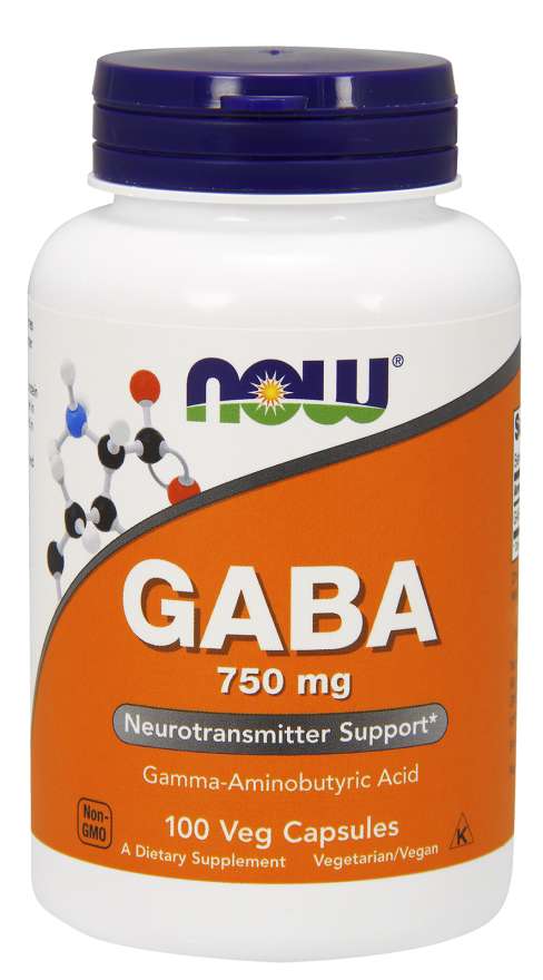 Now® Foods NOW GABA (kyselina gama-aminomáselná) 750 mg, 100 kapslí Obrázek