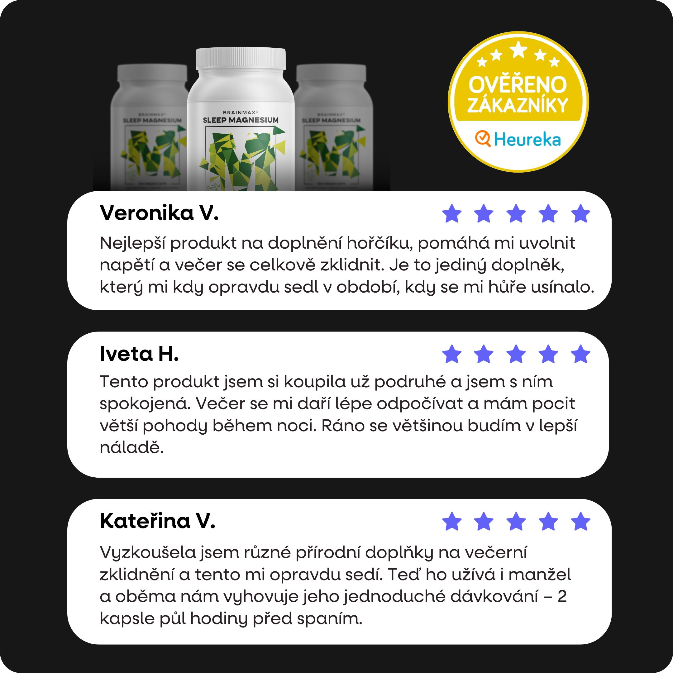 BrainMax Sleep Magnézium, 800 mg, 100 kapszula Obrázek