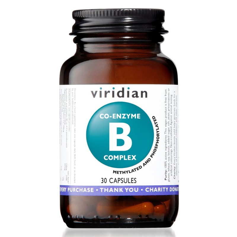 Viridian Co-enzyme B Complex 30 kapslí Obrázek