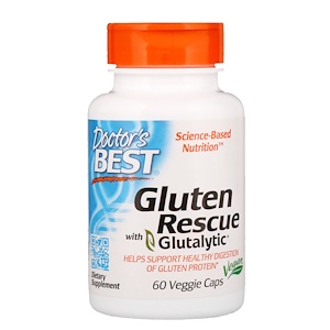 Doctor's Best Gluten Rescue with Glutalytic, 60 rostlinných kapslí Obrázek