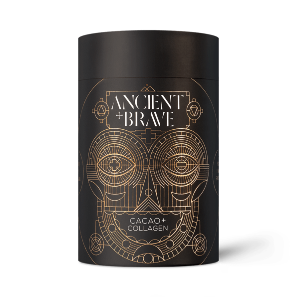 Ancient+Brave - Cacao + Grass Fed Collagen, 250g Obrázek