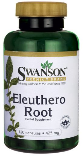 Swanson Eleuthero Root (Sibiřský ženšen), 425 mg, 120 kapslí Obrázek