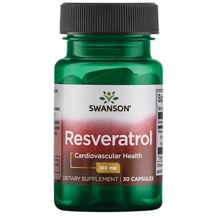 Swanson Trans-Resveratrol, 100 mg, 30 kapslí Obrázek