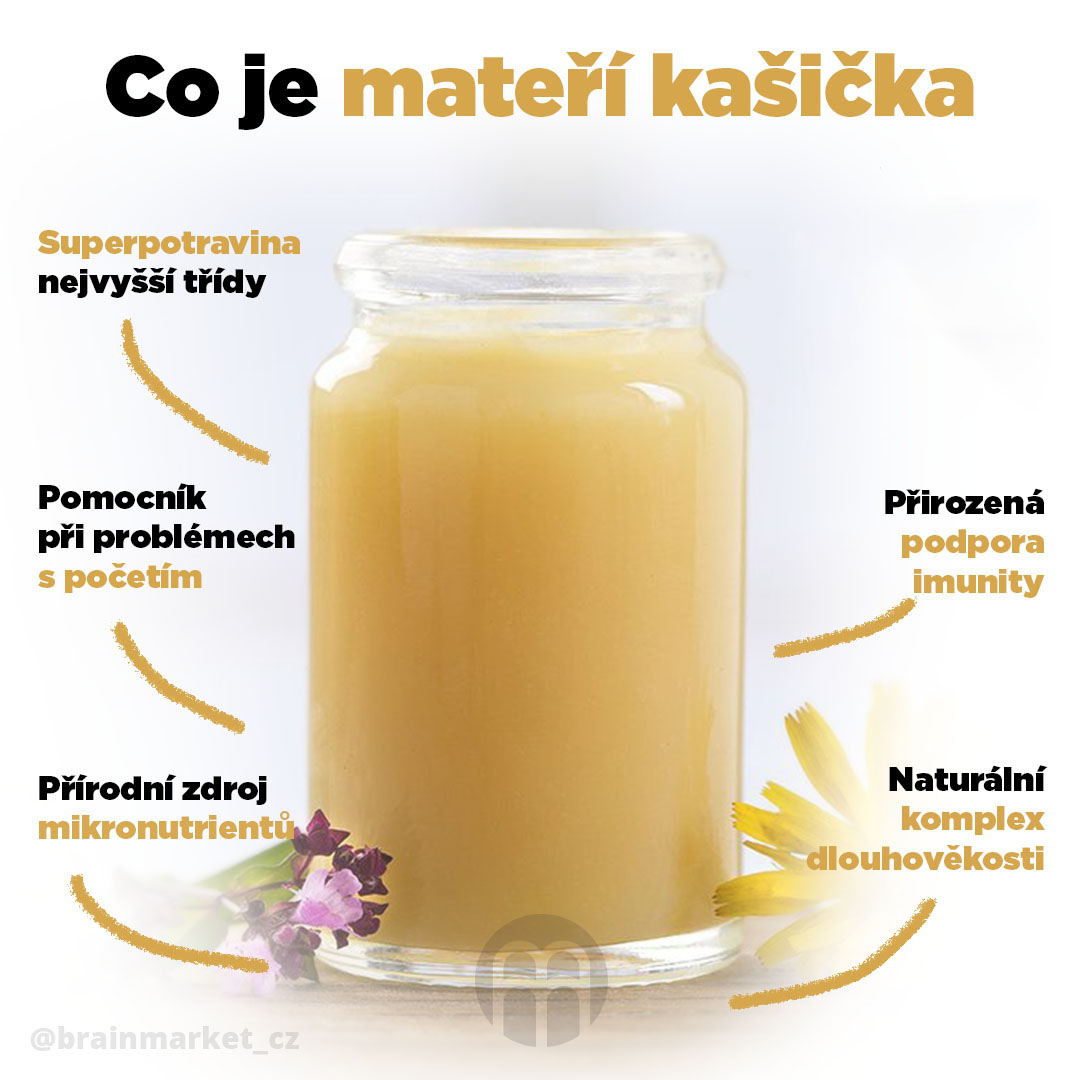 BrainMax Pure Med s mateří kašičkou, 250 g Obrázek