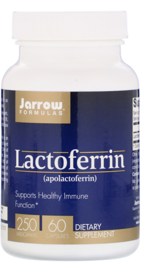 Jarrow Formulas Jarrow Lactoferrin (laktoferin), 250 mg, 60 softgelových kapslí Obrázek