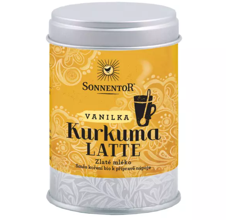 Sonnentor Kurkuma Latte - vanilka BIO, 60 g dóza Obrázek