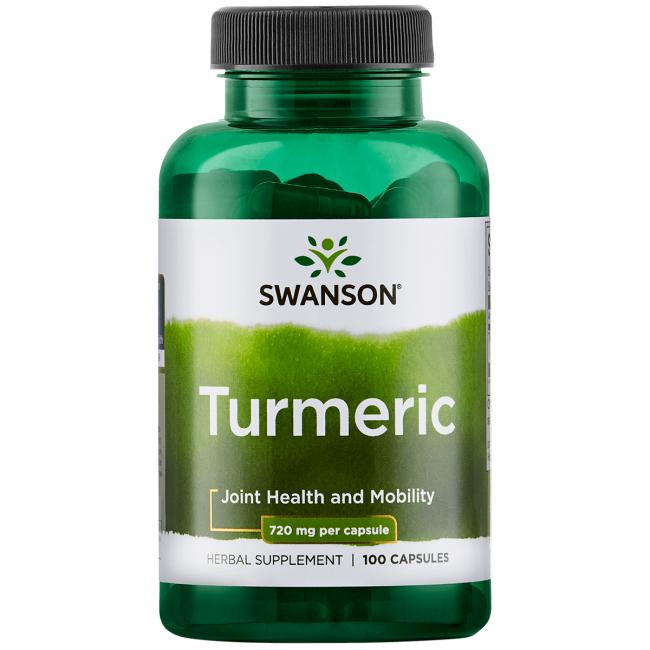Swanson Turmeric, kurkuma, 720 mg, 100 kapslí Obrázek
