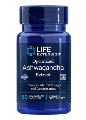 Life Extension Optimized Ashwagandha Extract, extrakt z Ashwagandhy, 60 rostlinných kapslí Obrázek