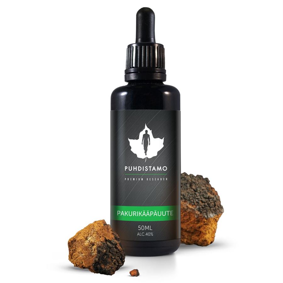 Puhdistamo - Chaga Extract, 50ml (Pakurikääpäuute) Obrázek