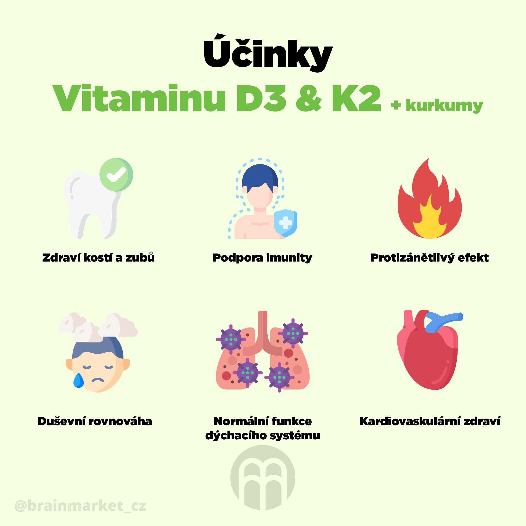 BrainMax Vitamin D3 & K2, D3 5000 IU / K2 jako MK7 150 mcg, vzorek, 4 kapsle Obrázek