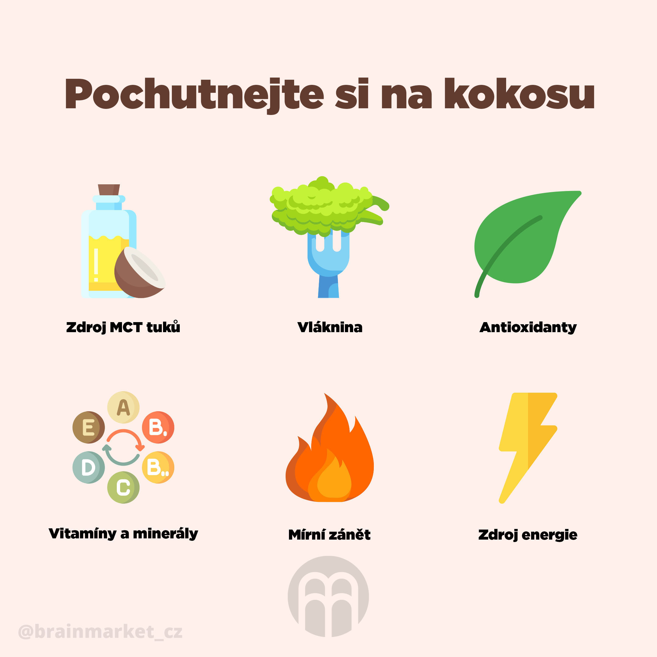 BrainMax Pure Kokosová mouka BIO, 1 kg Obrázek