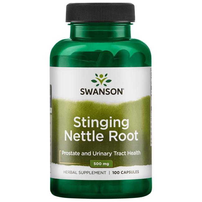 Swanson Stinging Nettle (Kopřiva dvoudomá kořen), 500 mg, 100 kapslí Obrázek