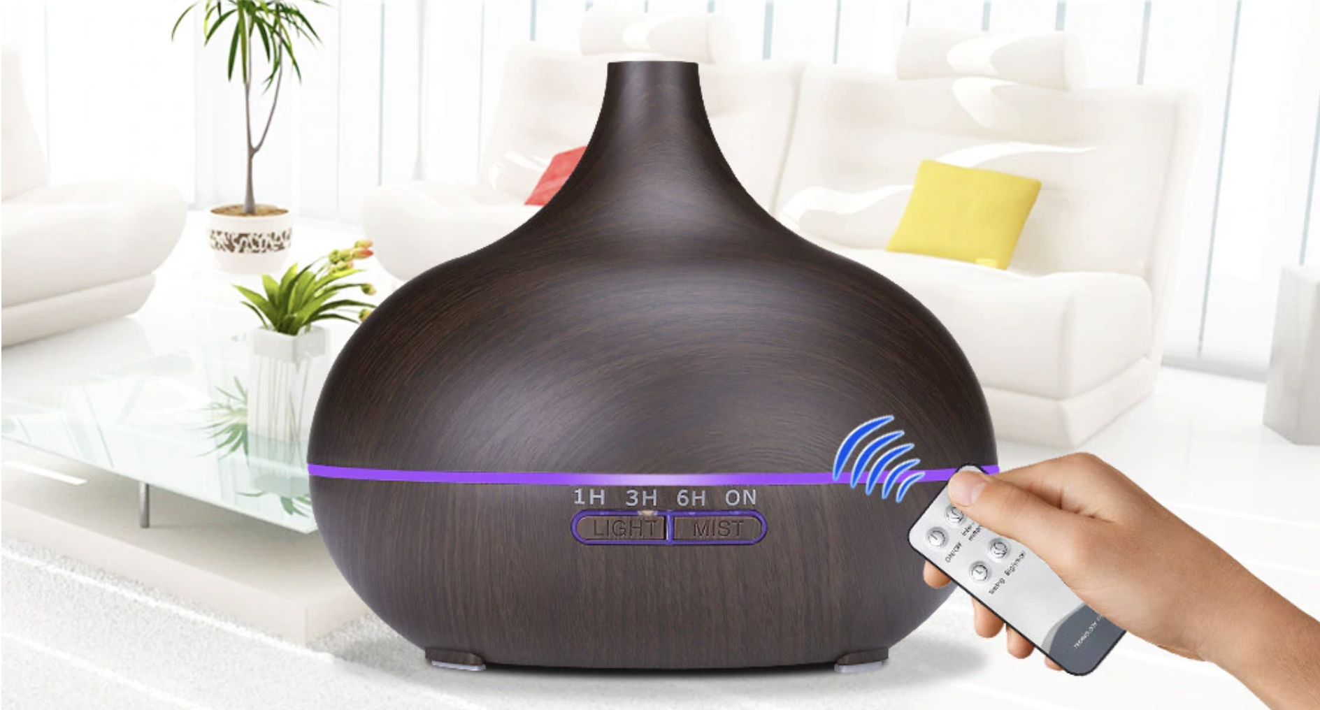 BrainMax Aroma Difuzér ZEN DARK s dálkovým ovládáním Obrázek