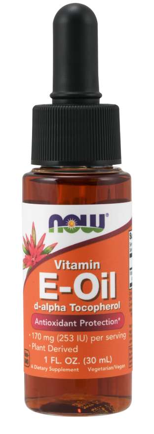 Now® Foods NOW Vitamin E-Oil, Tekutý Vitamín E, 30 ml. Obrázek