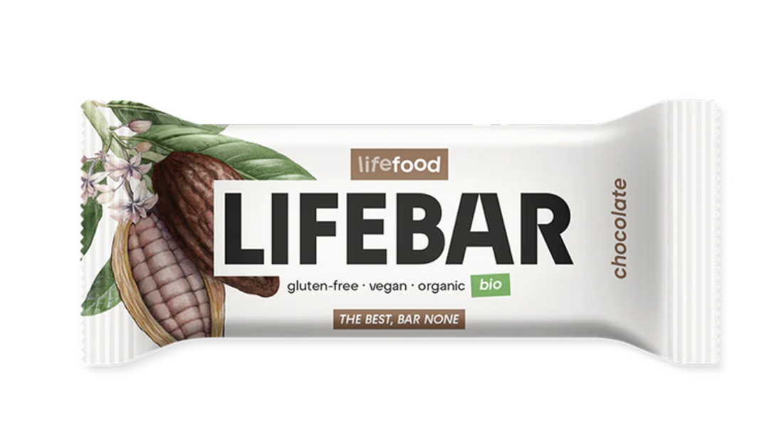 LifeFood - Tyčinka Lifebar čokoládová BIO, RAW, 47 g Obrázek