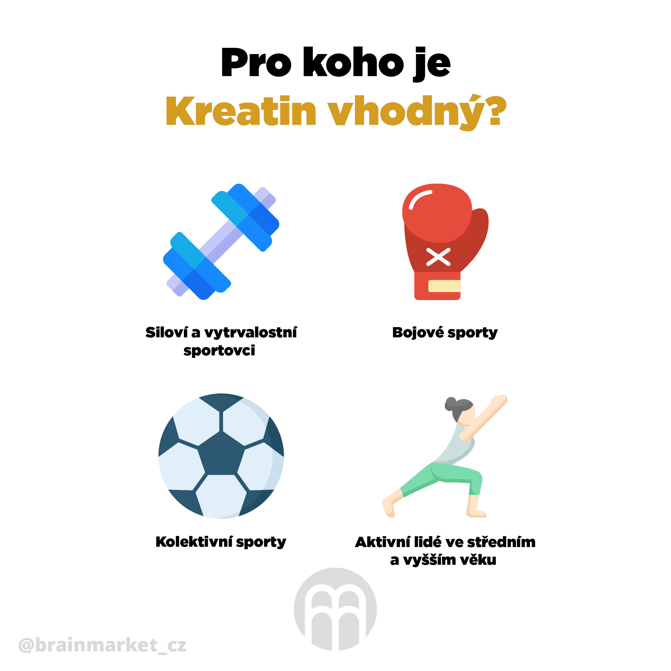 BrainMax Creatine (Creapure®), Kreatin monohydrát, 500 g Obrázek