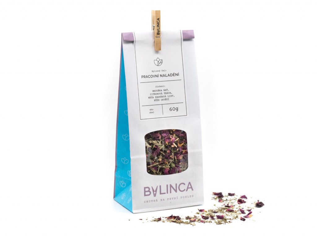 Bylinca - Bylinný čaj Pracovní naladění, 60 g Obrázek