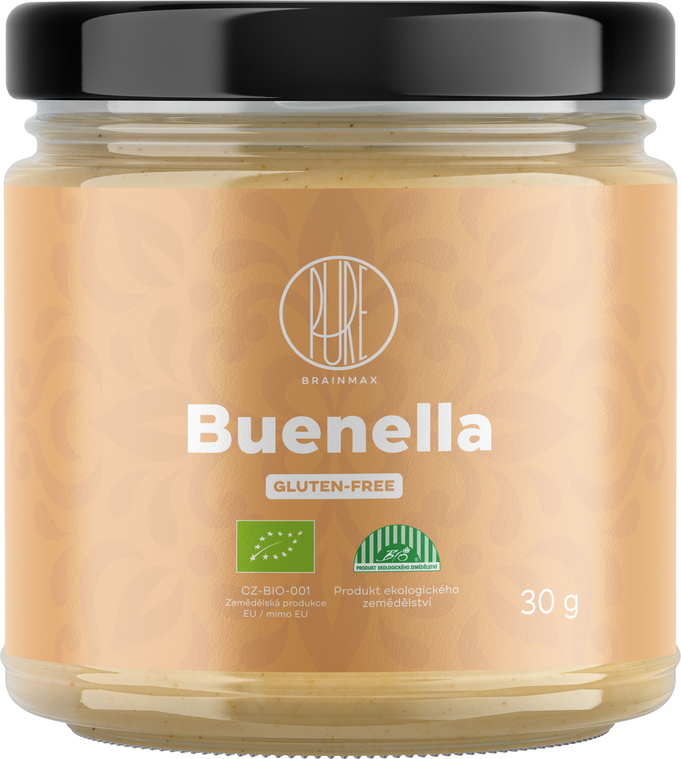 BrainMax Pure Buenella, Lískooříškový krém s bílou čokoládou, BIO, 30 g Obrázek