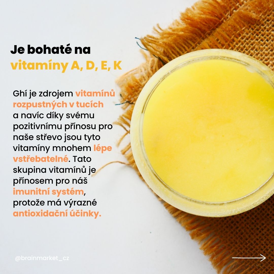 BrainMax Pure Ghee, přepuštěné máslo GHÍ, BIO, 340 ml Obrázek