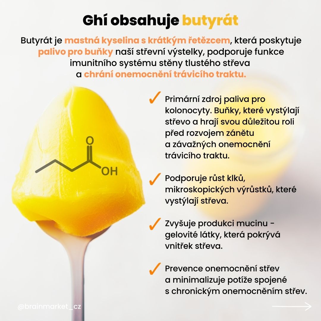 BrainMax Pure Ghee, přepuštěné máslo GHÍ, BIO, 340 ml Obrázek