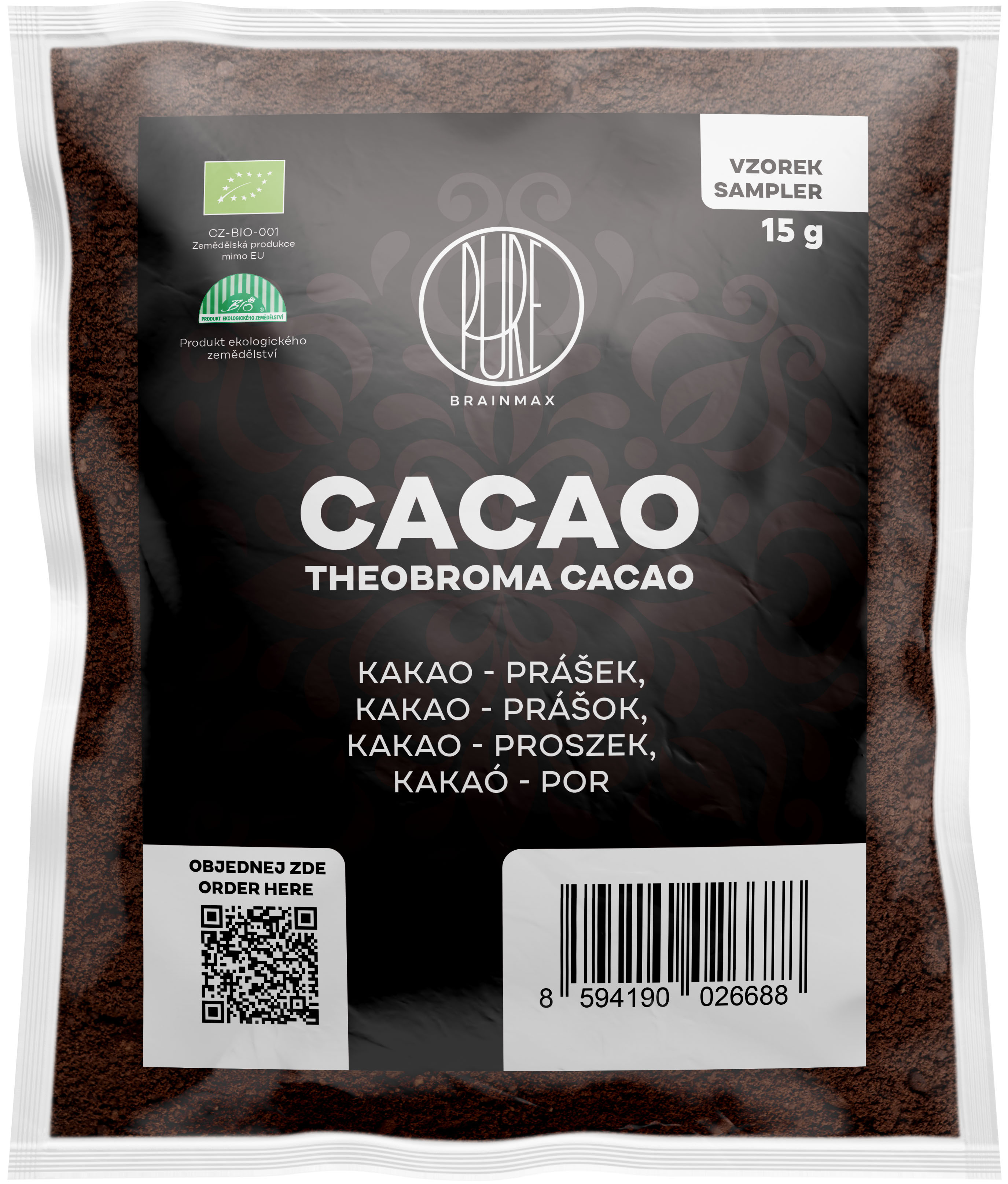 BrainMax Pure Cacao, Bio Kakao z Peru, sampler 15 g Obrázek